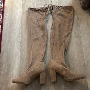 Tan Over-the-Knee Women's Boots